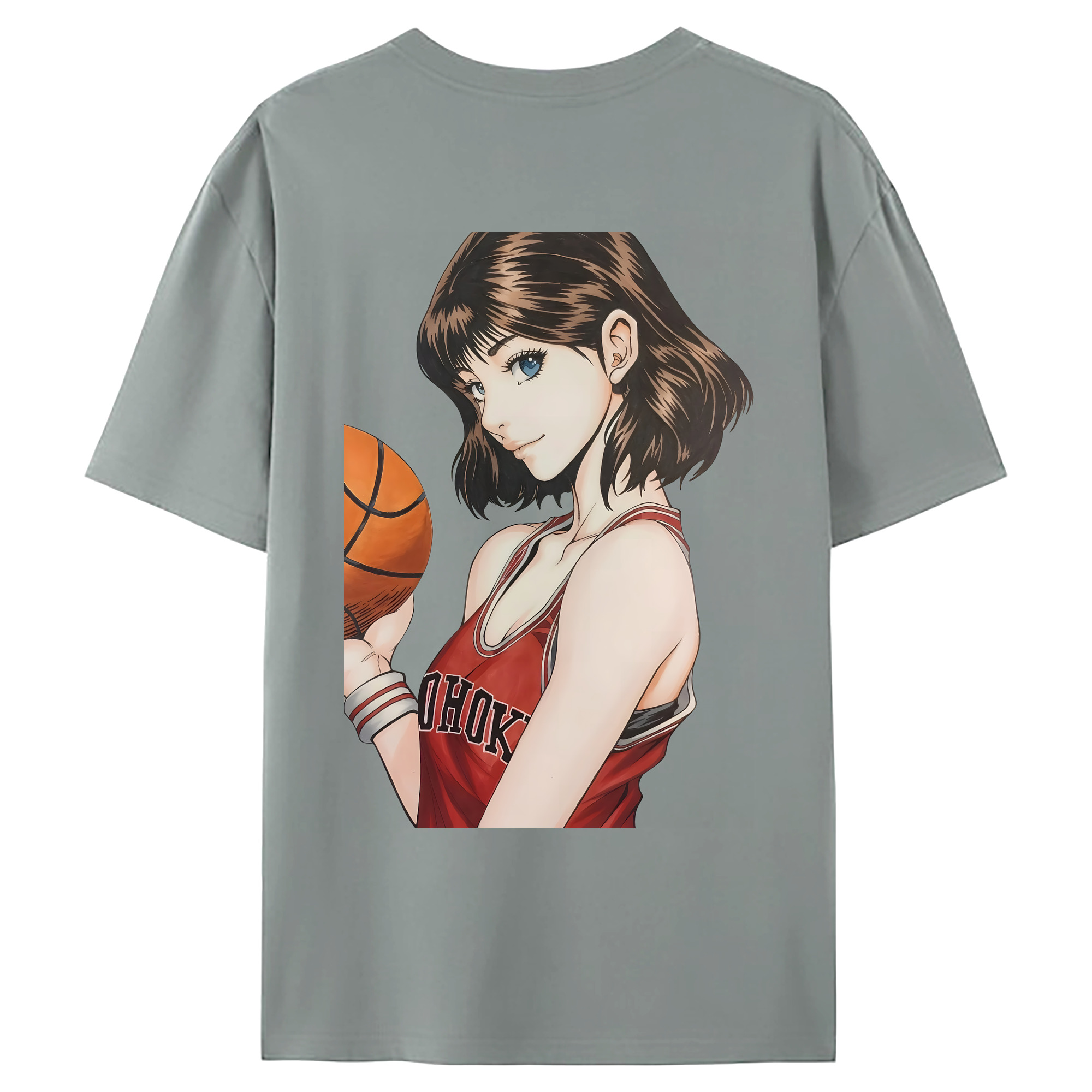 （画像用） SLAM DUNK／スラムダンク 綿100％ メンズ半袖Tシャツ（バックプリント） 通気性